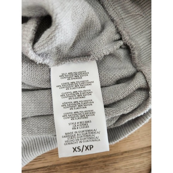 Anthropologie Eri + Ali Deep V Ribbed Oversized Dolman Top in Grey Size XS - Picture 7 of 7